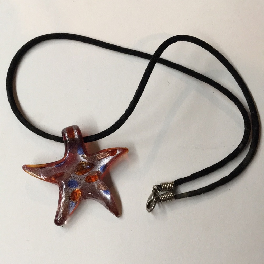 Red Starfish Necklace